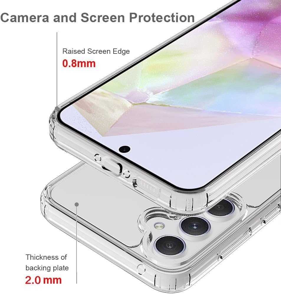 PROTECT  Samsung A36 Lucid Phone Case, Anti Scratch, Bundle, Screen Protector included, Protective, Clear, LSAMA36 - Image 5