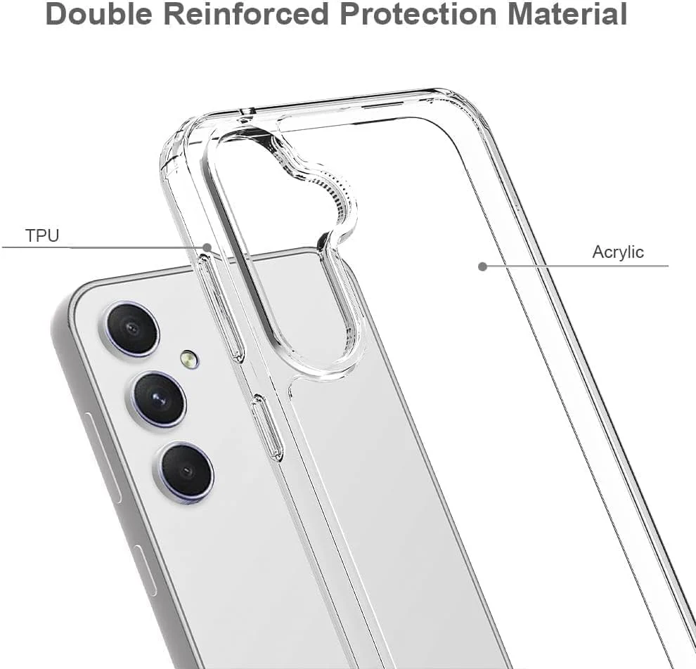 PROTECT Samsung A56 Lucid Phone Case, Anti Scratch, Bundle, Screen Protector included, Protective, Clear, LSAMA56 - Image 3