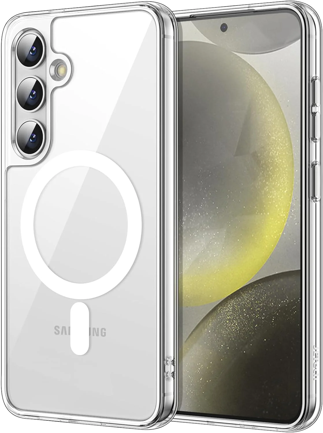 PROTECT Samsung S24 Plus Magnetic Phone Case, Anti Scratch, Bundle, Hydrogel Screen Protector Included, Protective, Clear, MSAMS24P