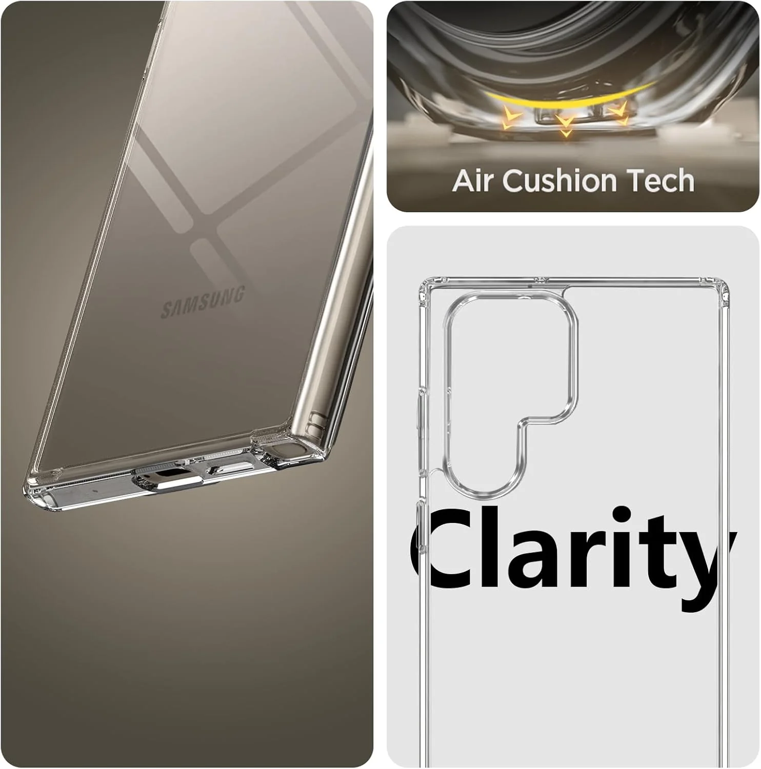 PROTECT Samsung S24 Ultra Lucid Phone Case, Anti Scratch, Bundle, Screen Protector included, Protective, Clear, LSAMS24U - Image 3