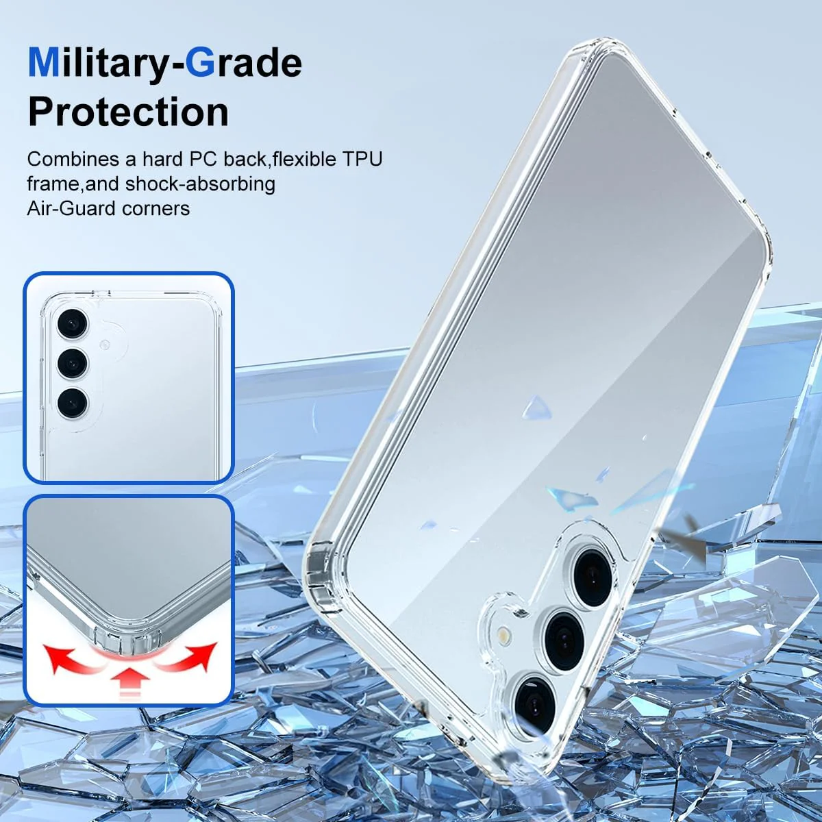 PROTECT Samsung S25 Lucid Phone Case, Anti Scratch, Transparent, Protective, Clear, LSAMS25 - Image 2
