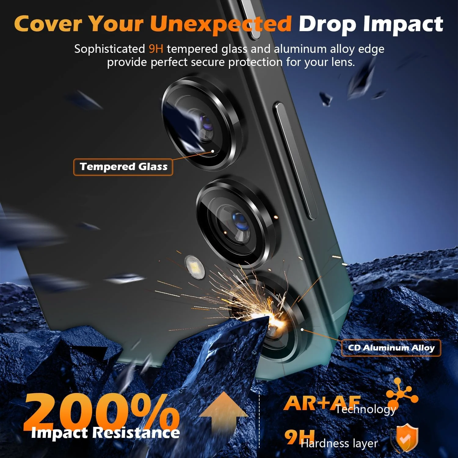 PROTECT Samsung S25 Plus Xzoom Lens Protector, Sapphire Glass, Alloy Material, Ultra Clear, Premium Finish, Black, XSMS25PBLK - Image 2