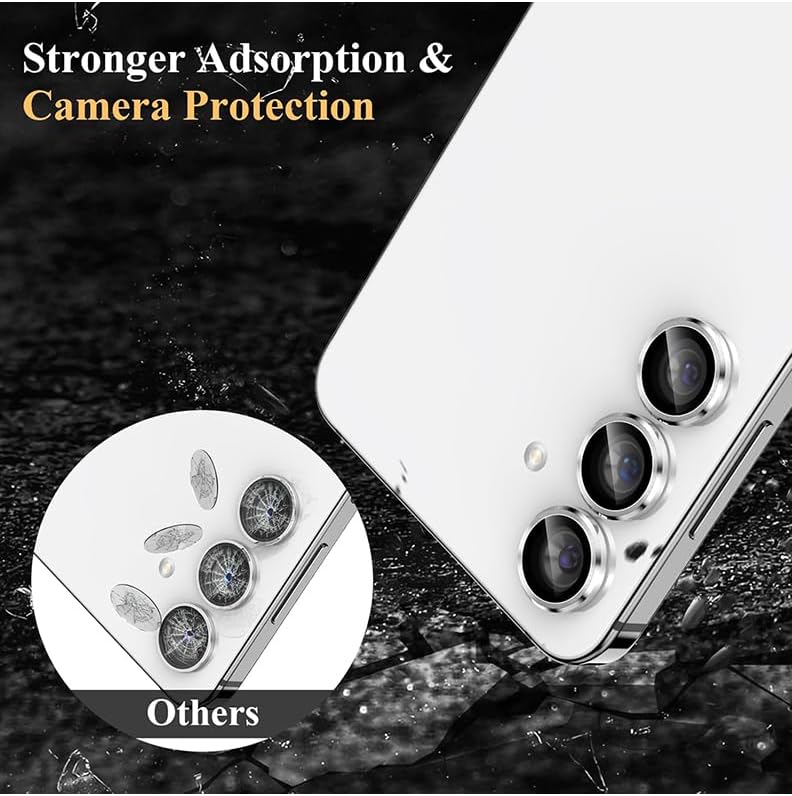 PROTECT  Samsung S25 Plus Xzoom Lens Protector, Sapphire Glass, Alloy Material, Ultra Clear, Premium Finish, Silver, XSMS25PSLV - Image 4