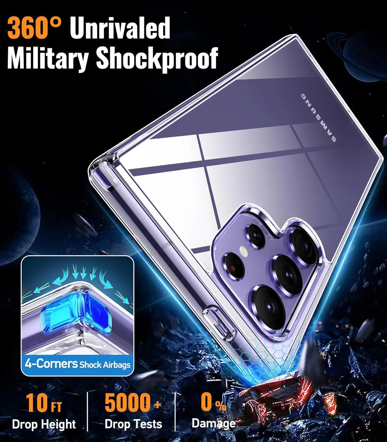 PROTECT Samsung S25 Ultra Lucid Phone Case, Anti Scratch, Transparent, Protective, Clear, LSAMS25U - Image 2