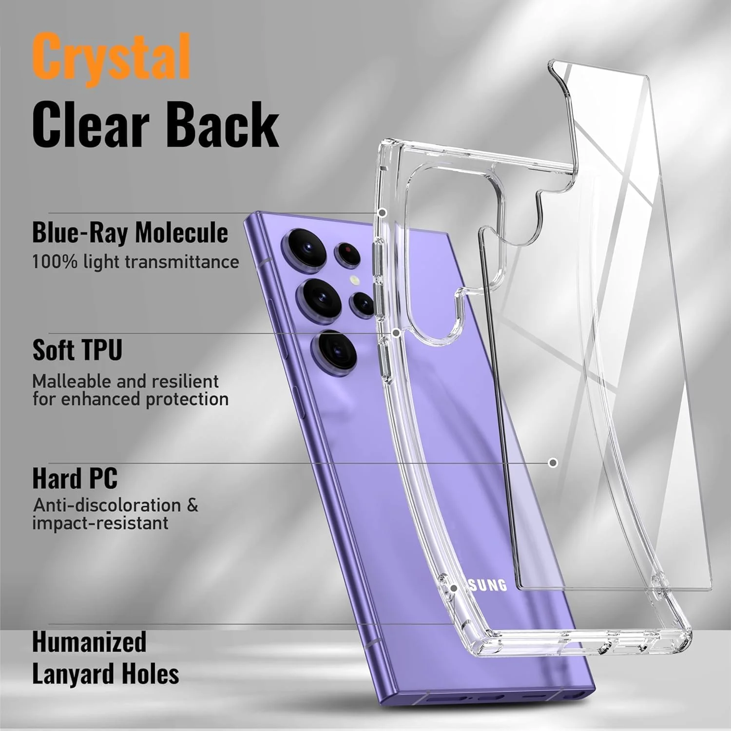 PROTECT Samsung S25 Ultra Lucid Phone Case, Anti Scratch, Transparent, Protective, Clear, LSAMS25U - Image 3
