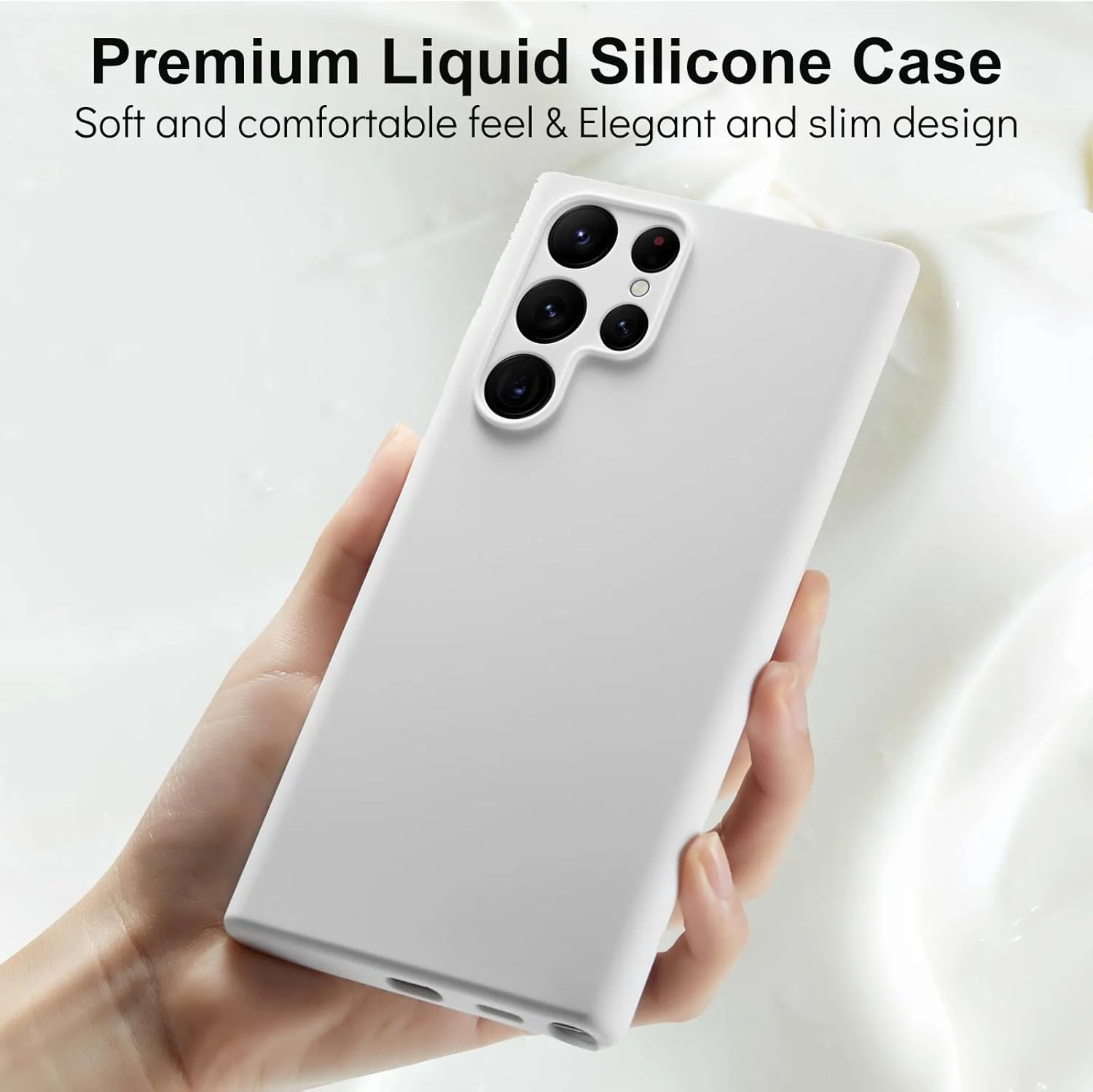 PROTECT  Samsung S25 Ultra Silicon Phone Case, Magnetic, Protective, Anti Scratch, Silver, SMS25USLV - Image 2