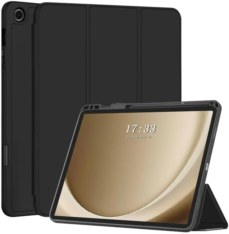 PROTECT  Samsung Tab S6 Lite Protective Ipad Cover, Silcon, Trifold Stand , Auto Wakeup Sleep, Pen Slot, Black, PSTS6LBLK - Image 2