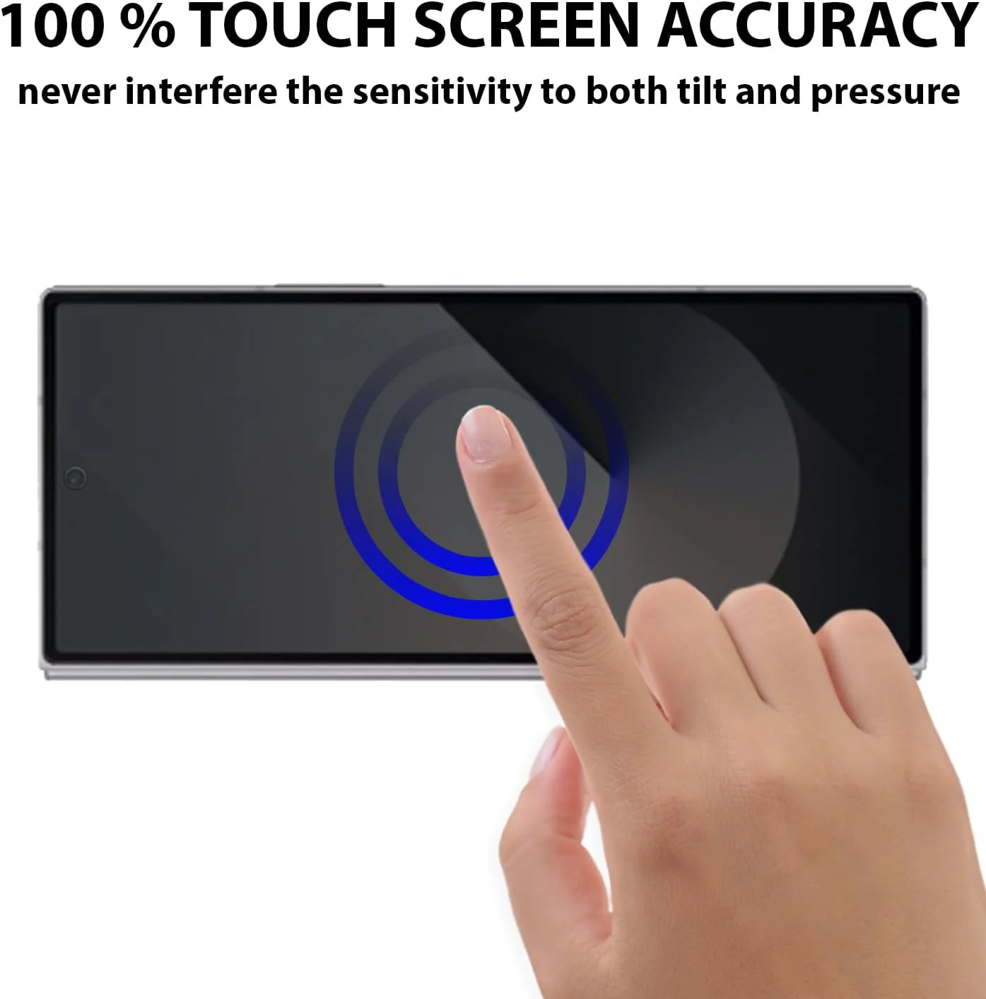 PROTECT  Samsung Z FOLD 6 Privacy Screen Protector,  9D Tempered Glass, Anti Scratch, Matte , Black, PZFLD6 - Image 4