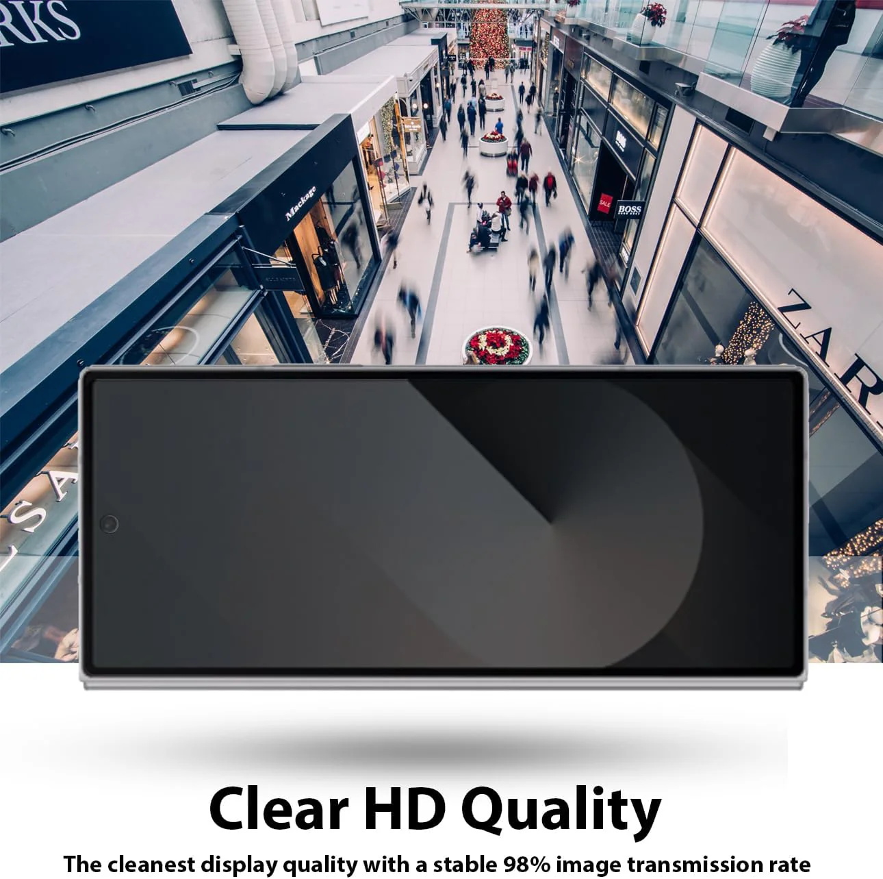 PROTECT  Samsung Z FOLD 6 Privacy Screen Protector,  9D Tempered Glass, Anti Scratch, Matte , Black, PZFLD6 - Image 5