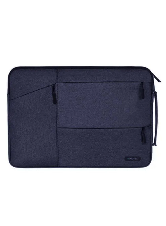 PROTECT Slim Sleeve Laptop Bag, 13.3 inch, Oxford Material, Blue, SLT13.3BBLU