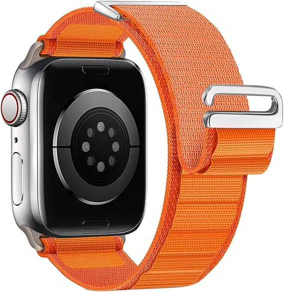 PROTECT  Ultra Band Watch Strap, For Apple Watch, 44/45/49mm, Premium fabric, Orange, UWS45O