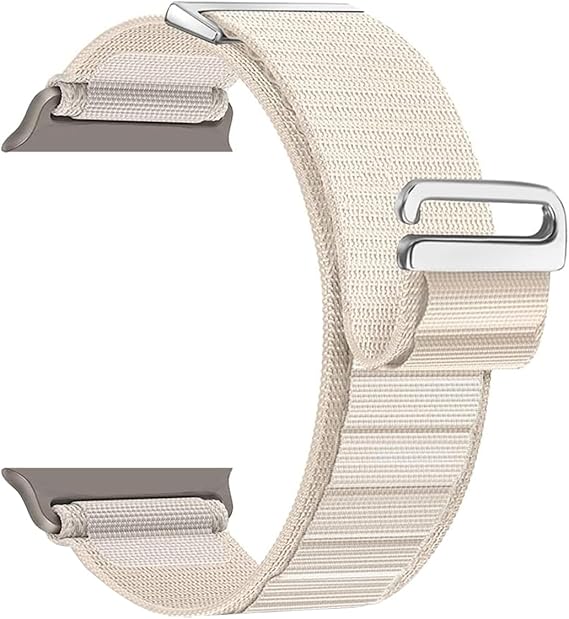 PROTECT  Ultra Band Watch Strap, For Apple Watch, 44/45/49mm, Premium fabric, White, UWS45W