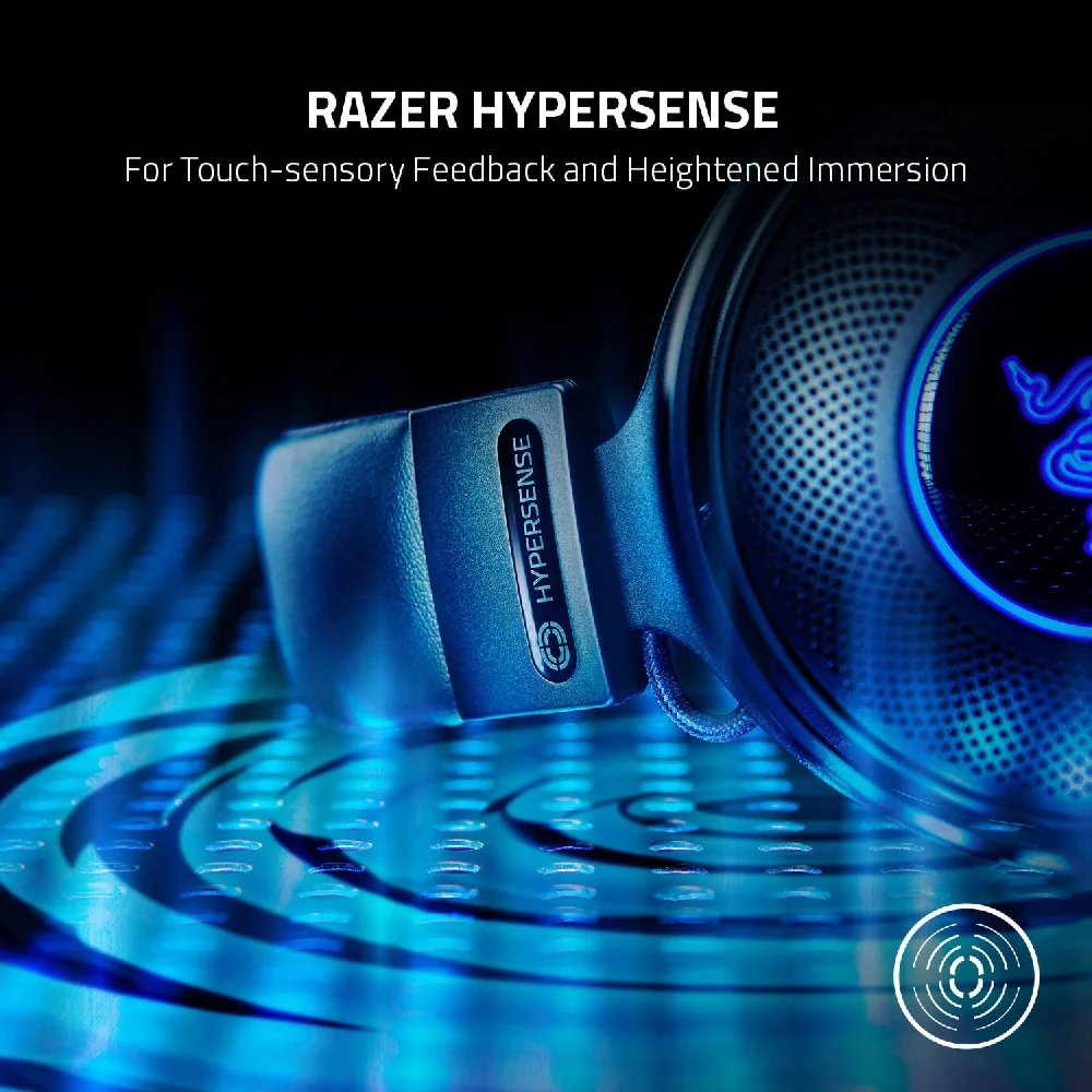 Razer Kraken V3 Hypersense Wired Usb Gaming Headset Black - Image 3