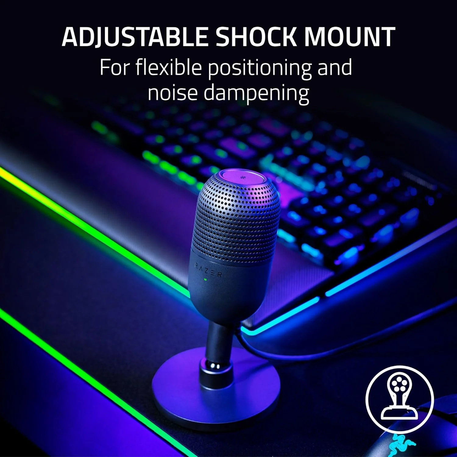 Razer Seiren V3 Mini Microphone, USB, Ultra Compact, Black, RZ19-05050100-R3U1 - Image 4