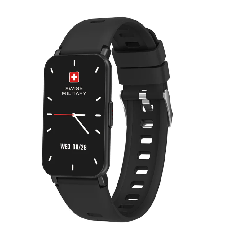 Rhine 3 Smartband with Calling Feature – Black Silicon Strap - Image 2