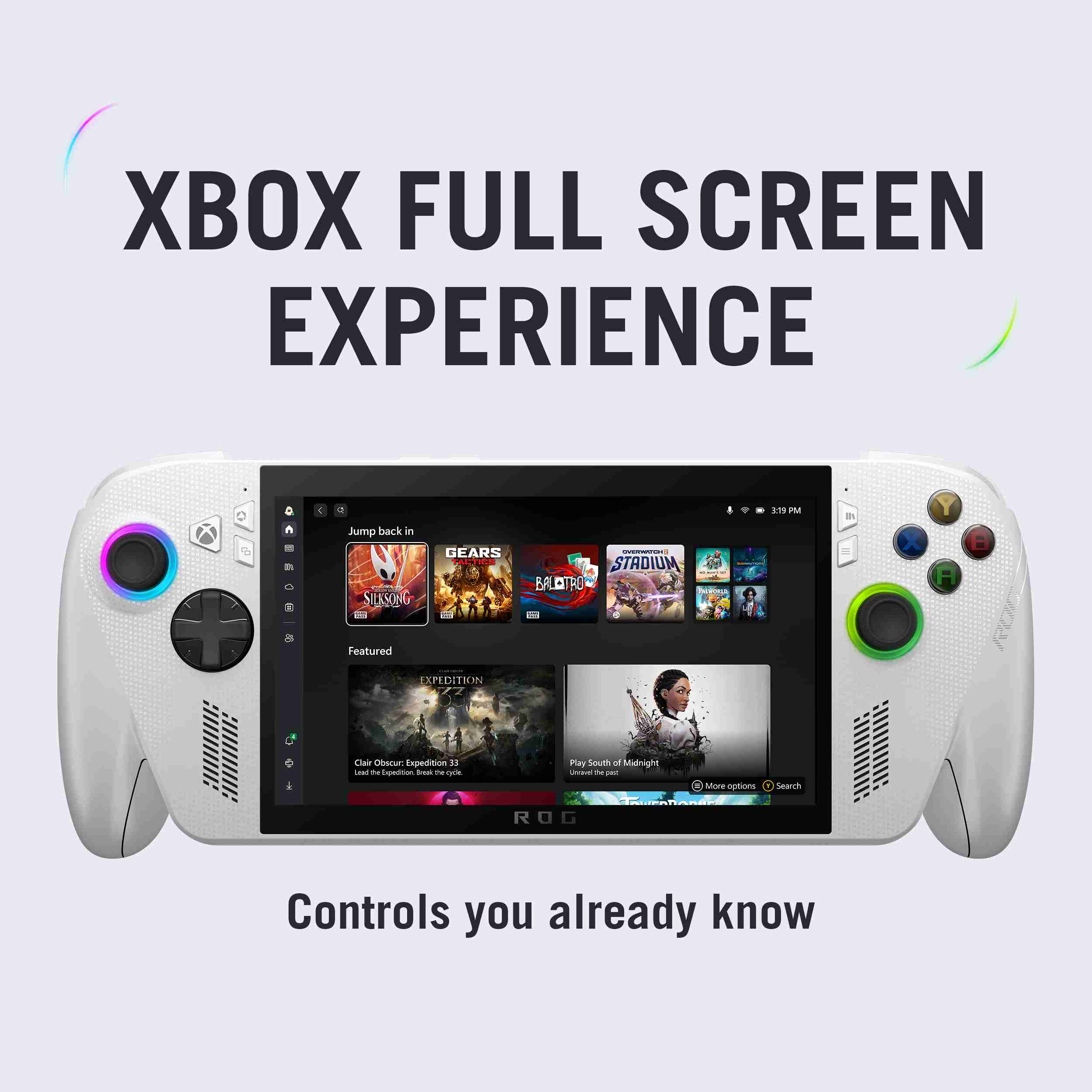 ROG XBOX Ally Gaming Handheld Ryzen Z2 A Processor, 16GB RAM, 512GB Storage, 7-inch display, Windows 11 Home, White - Image 7