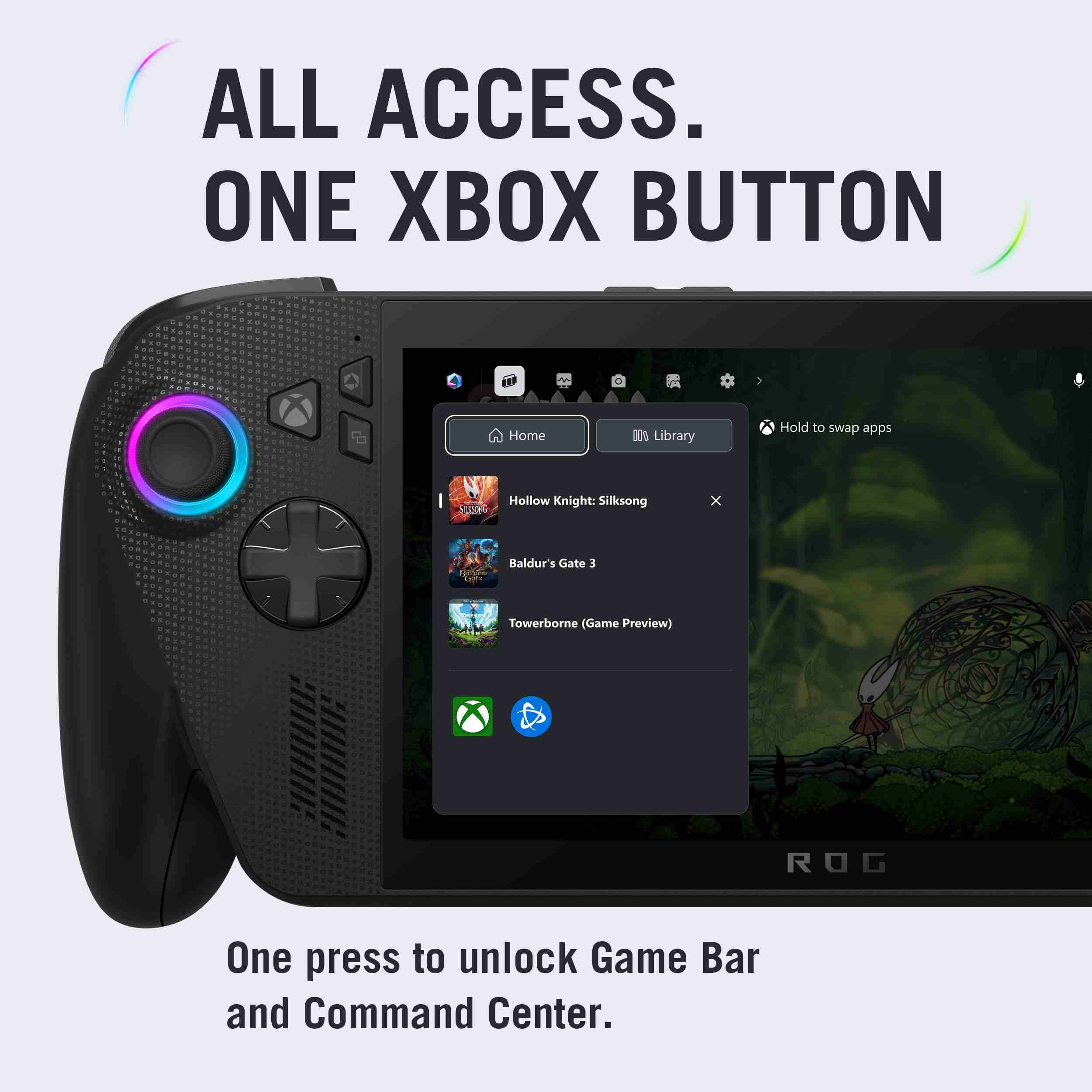 ROG XBOX Ally X Gaming Handheld Ryzen AI Z2 Extreme Processor, 24GB RAM, 1TB Storage, 7-inch FHD display, Windows 11 Home, Black - Image 13