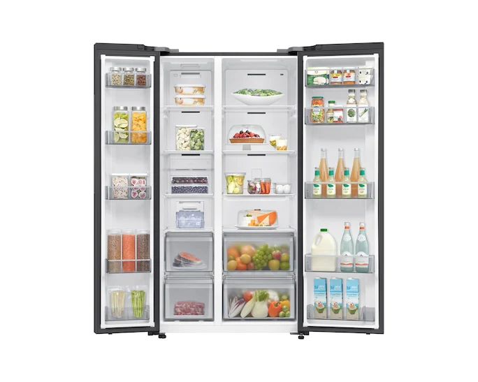 Samsung Bespoke AI Side-by-Side Refrigerator with AI Energy Mode, 655L Capacity, RS70F65Q1FAE, Black - Image 6