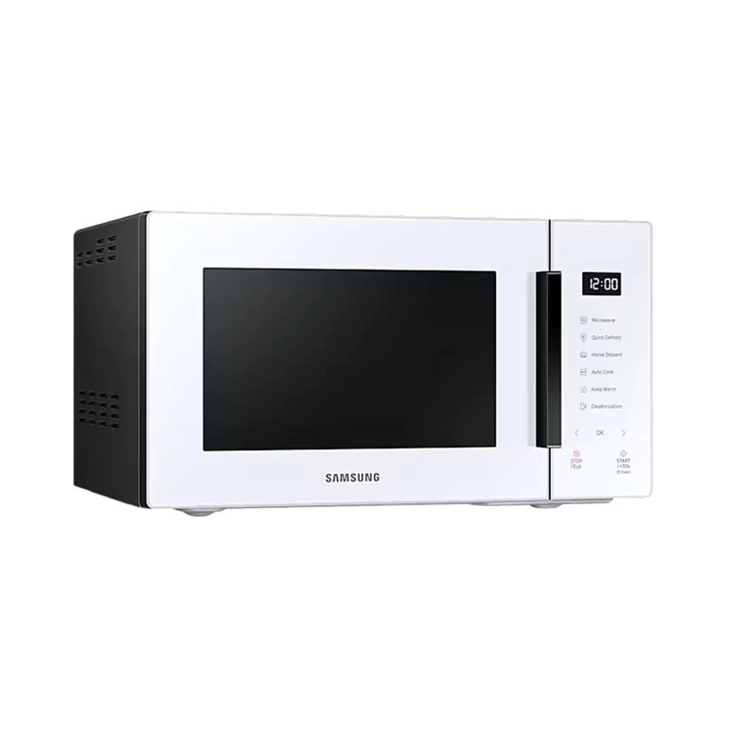 Samsung Bespoke Solo Microwave Oven with Quick Defrost and Glass Touch, 23L, White - MS23T5018AW/SG - Image 3