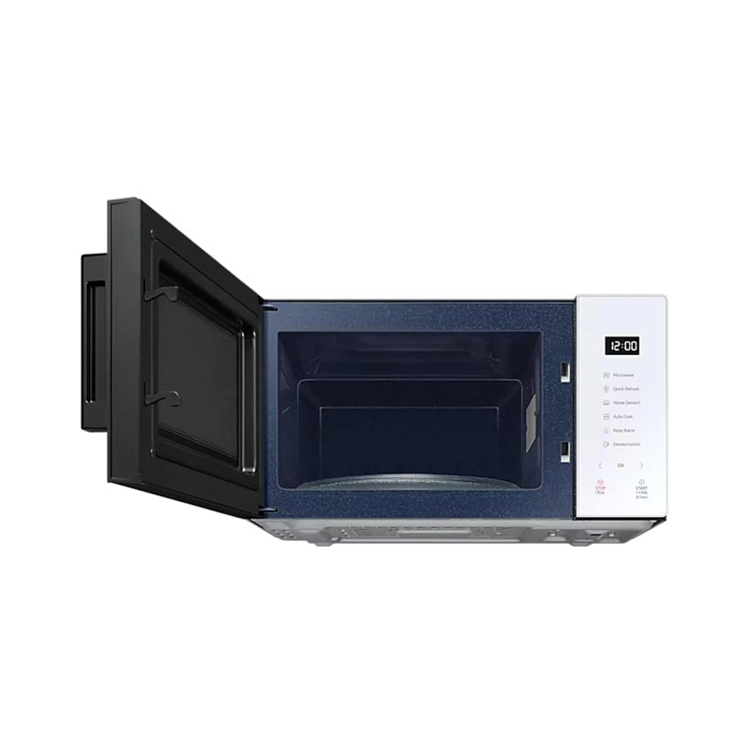 Samsung Bespoke Solo Microwave Oven with Quick Defrost and Glass Touch, 23L, White - MS23T5018AW/SG - Image 5