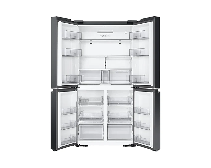 Samsung Bespoke T Style French Door Refrigerator, 602L, Black, RF65DG90BEB1AE - Image 3
