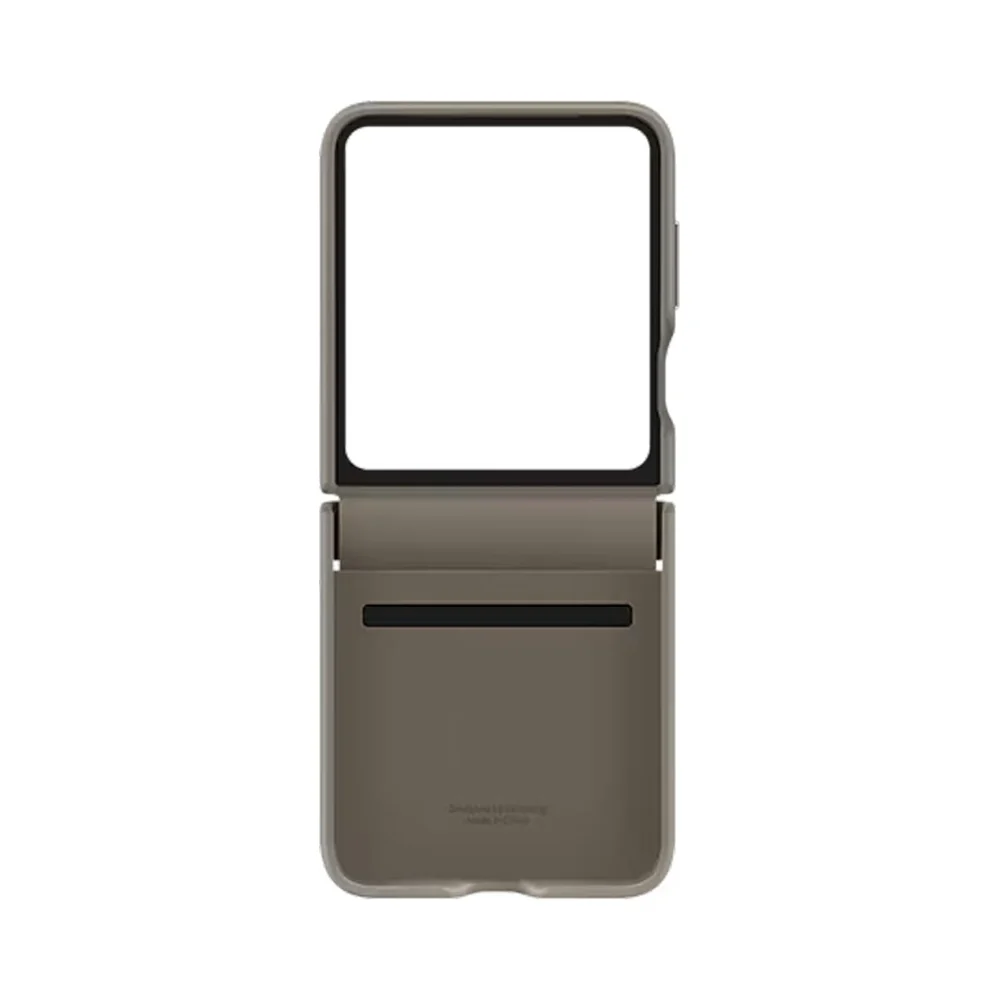 Samsung Flap Eco Leather Case for Galaxy Z Flip5 Case Etoupe - Image 6