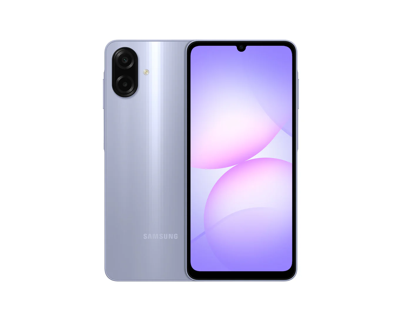 Samsung Galaxy A07 4G Dual SIM Smartphone, 4GB RAM, 64GB Storage, Light Violet