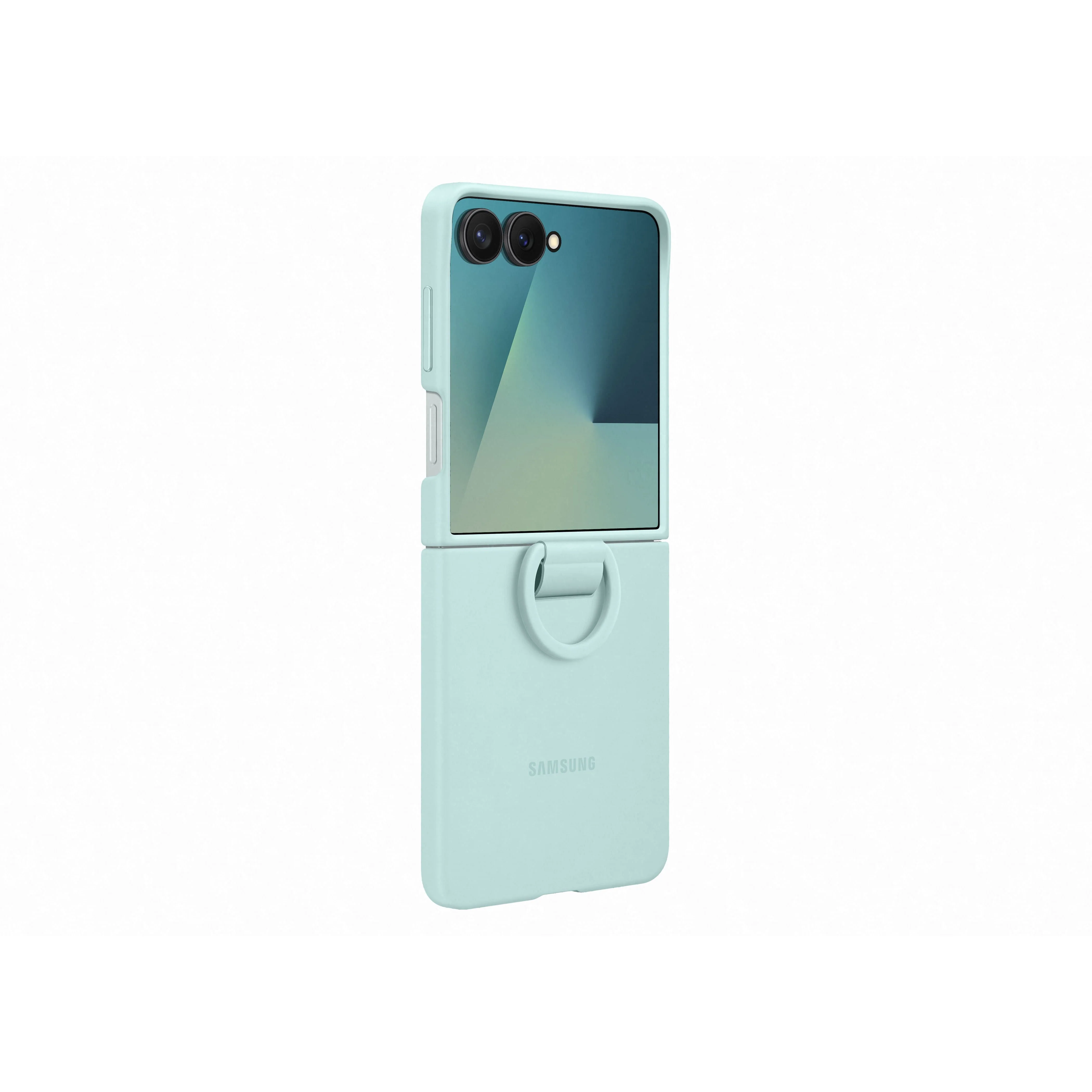 Samsung Galaxy Z Flip7 Silicone Ring Case, Mint - Image 3