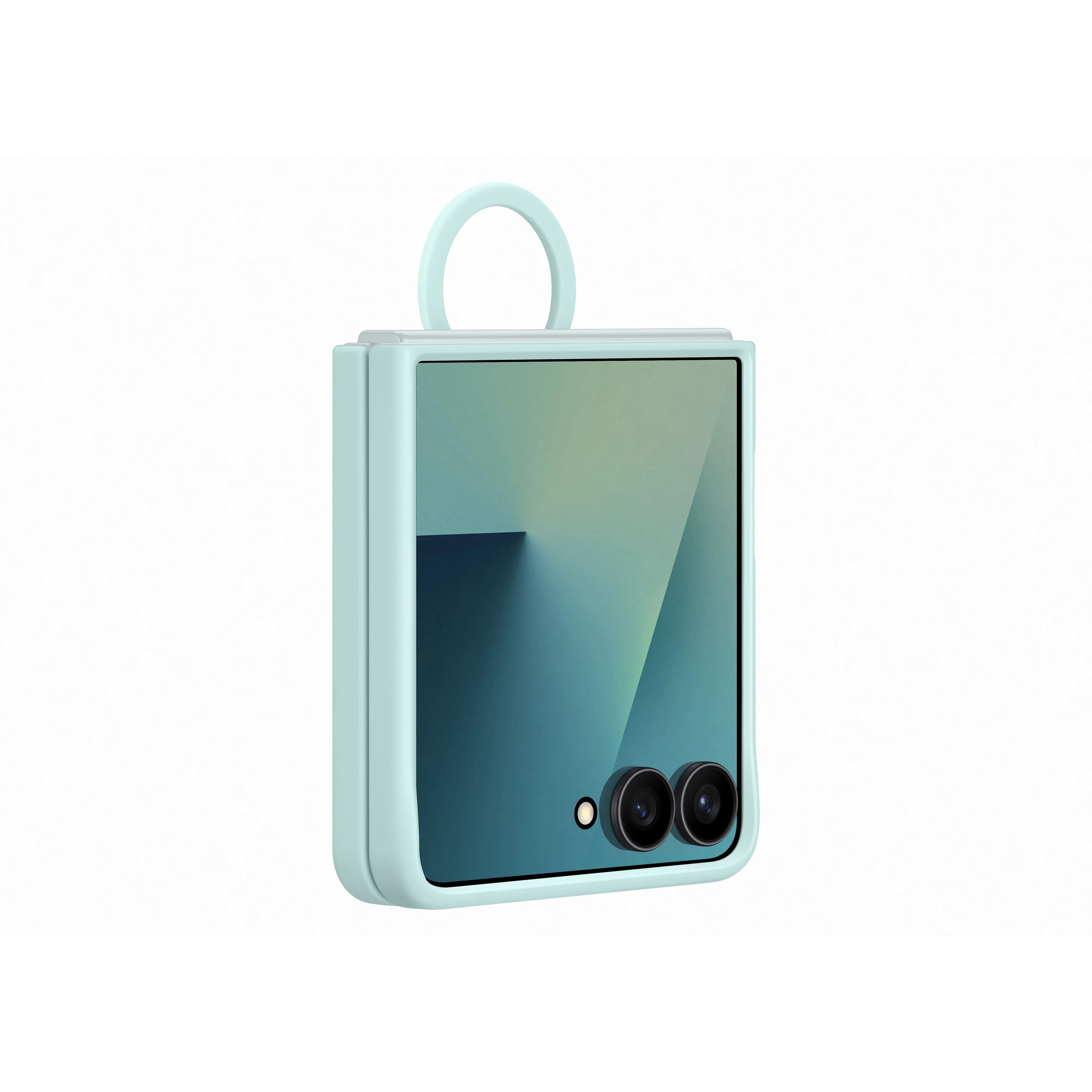 Samsung Galaxy Z Flip7 Silicone Ring Case, Mint - Image 7
