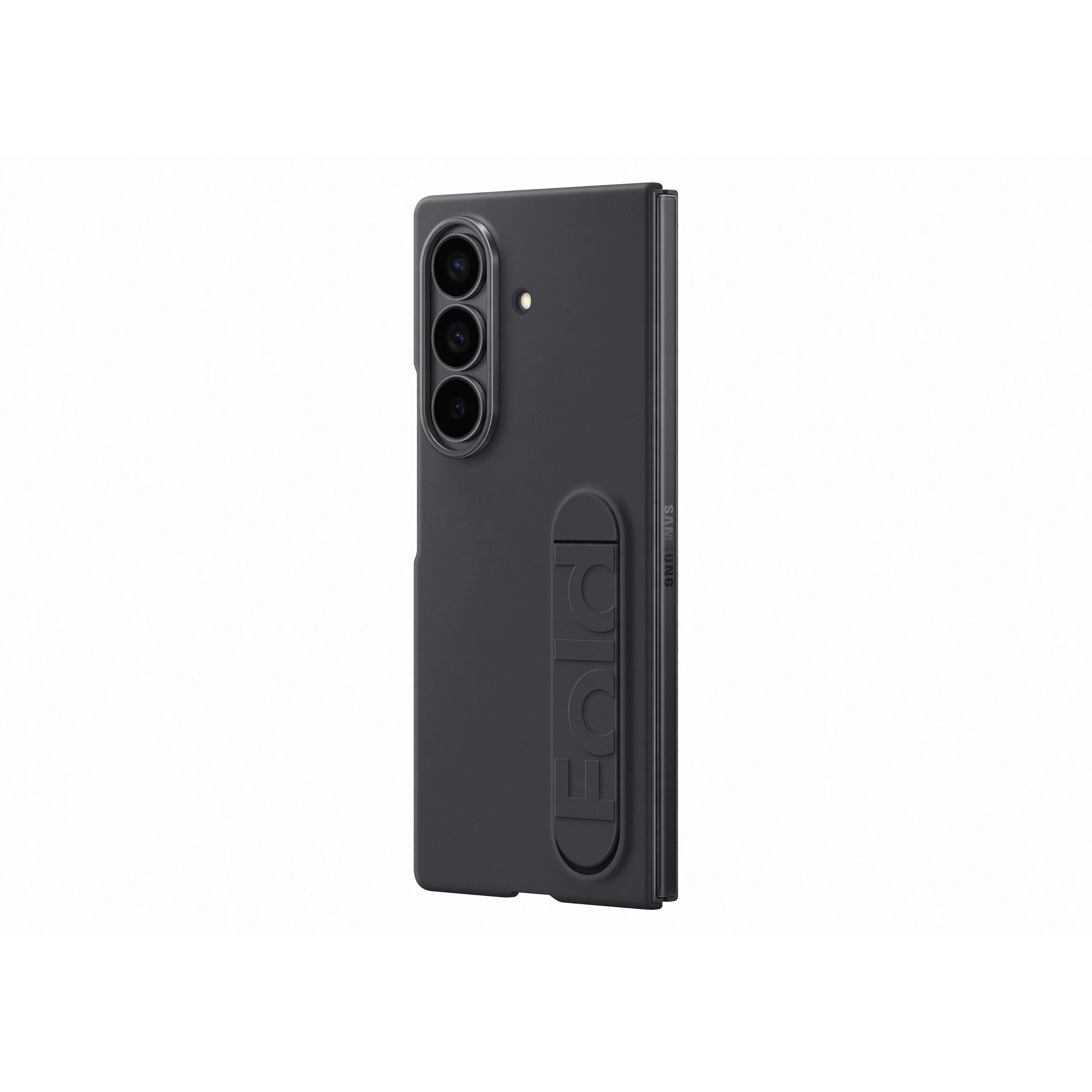 Samsung Galaxy Z Fold7 Silicone Grip Case with Stand, Black - Image 5