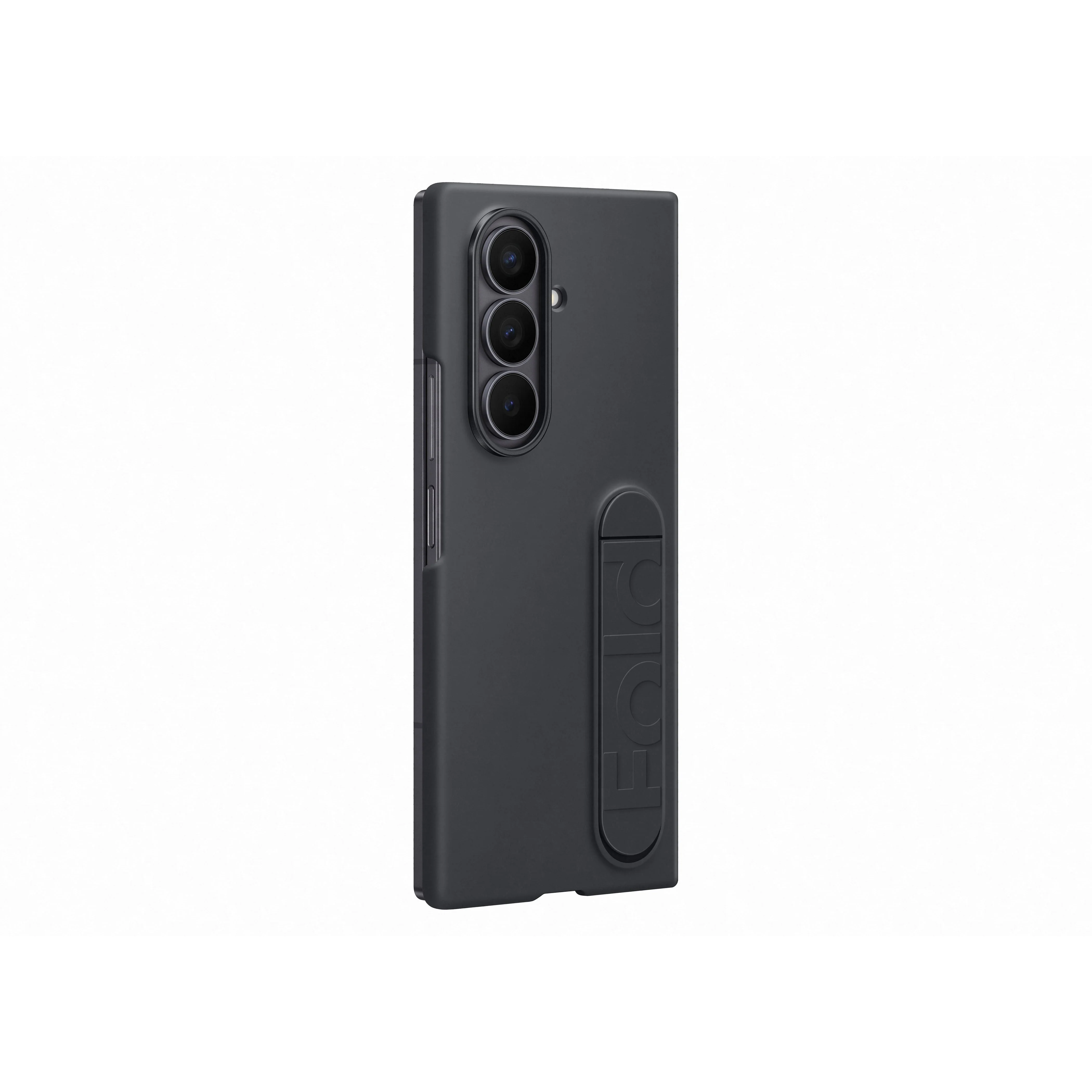 Samsung Galaxy Z Fold7 Silicone Grip Case with Stand, Black - Image 6