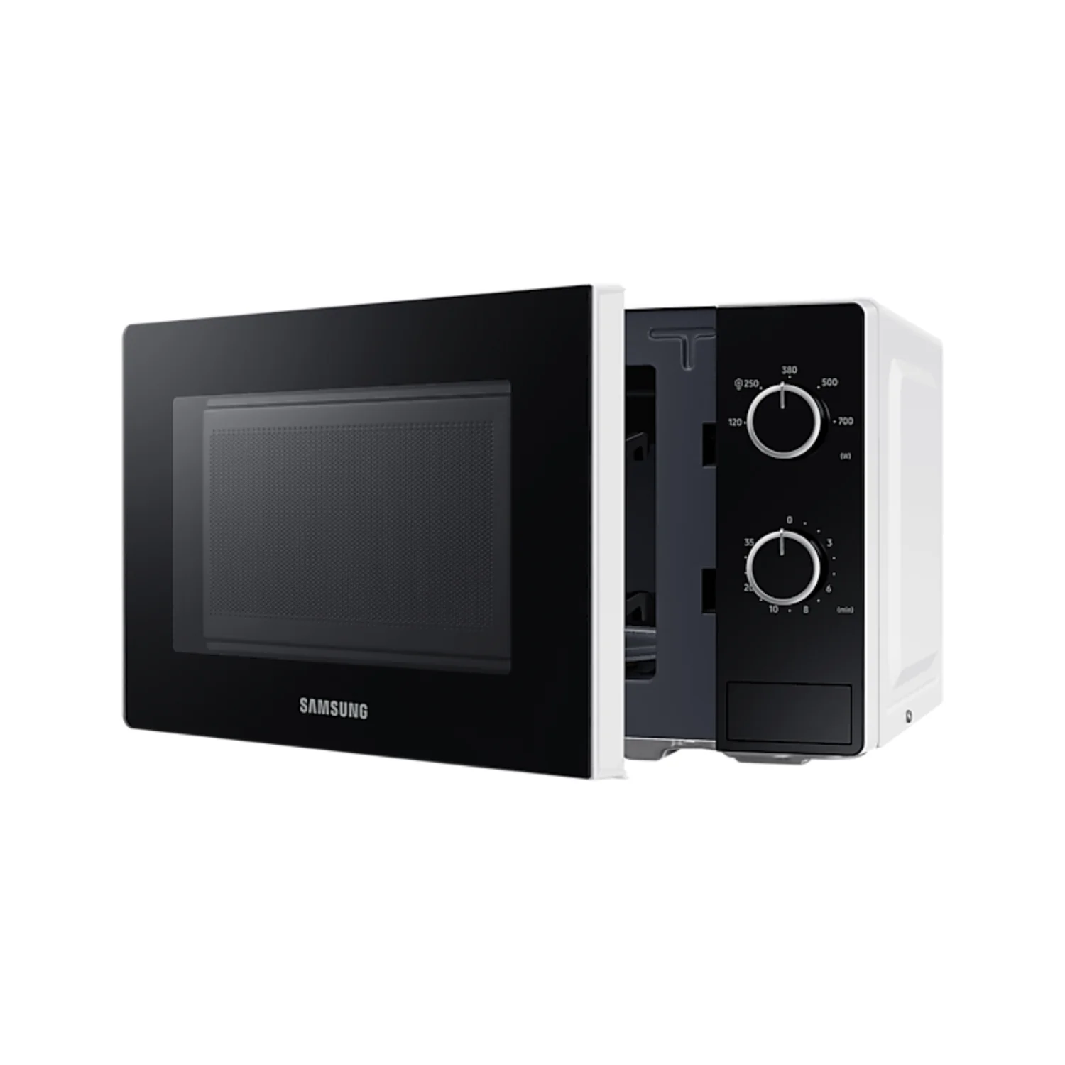 Samsung Solo Microwave Oven with Full Glass Door and LED Lighting, 20L, White - MS20A3010AH/SG - Image 5