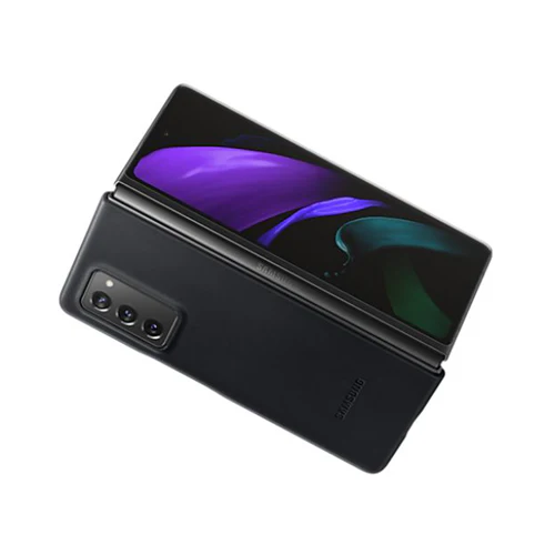 Samsung Leather Cover for Galaxy Z Fold2 Black - Image 5