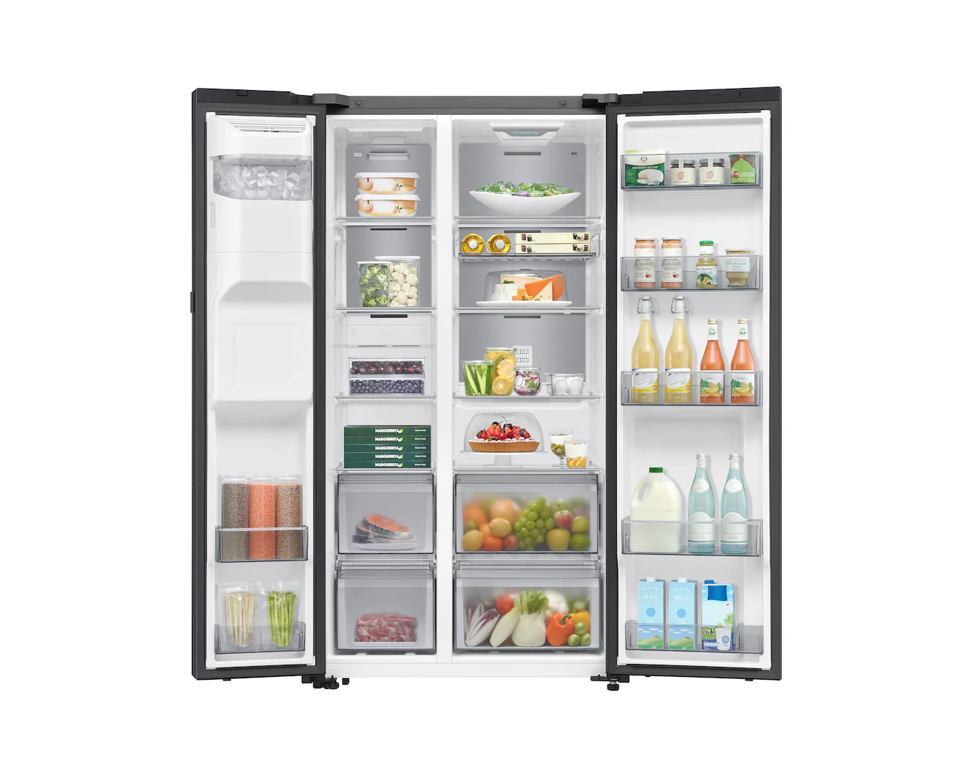 SAMSUNG Bespoke AI Side-by-Side Refrigerator 9" LCD AI Home 615L, RS90F64D1FAE - Image 3