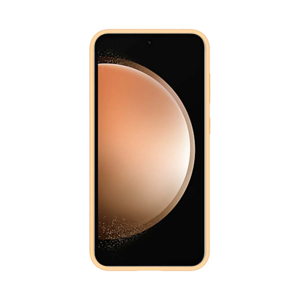 Samsung Silicone Mobile Case for S23 FE Apricot - Image 2