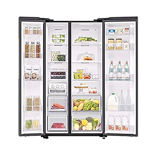 Samsung Side By Side Refrigerator with Digital Inverter 680L Black RS62R5001B4 - Image 4