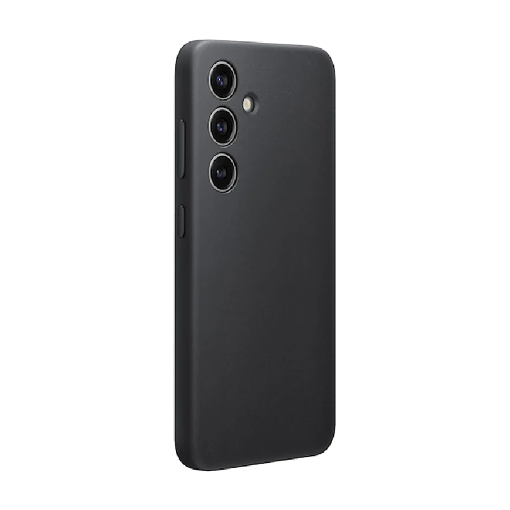 Samsung Vegan Leather Case for Galaxy S24 Black - Image 4