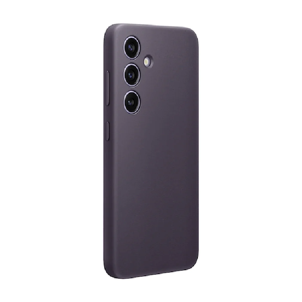 Samsung Vegan Leather Case for Galaxy S24 Dark Violet - Image 5