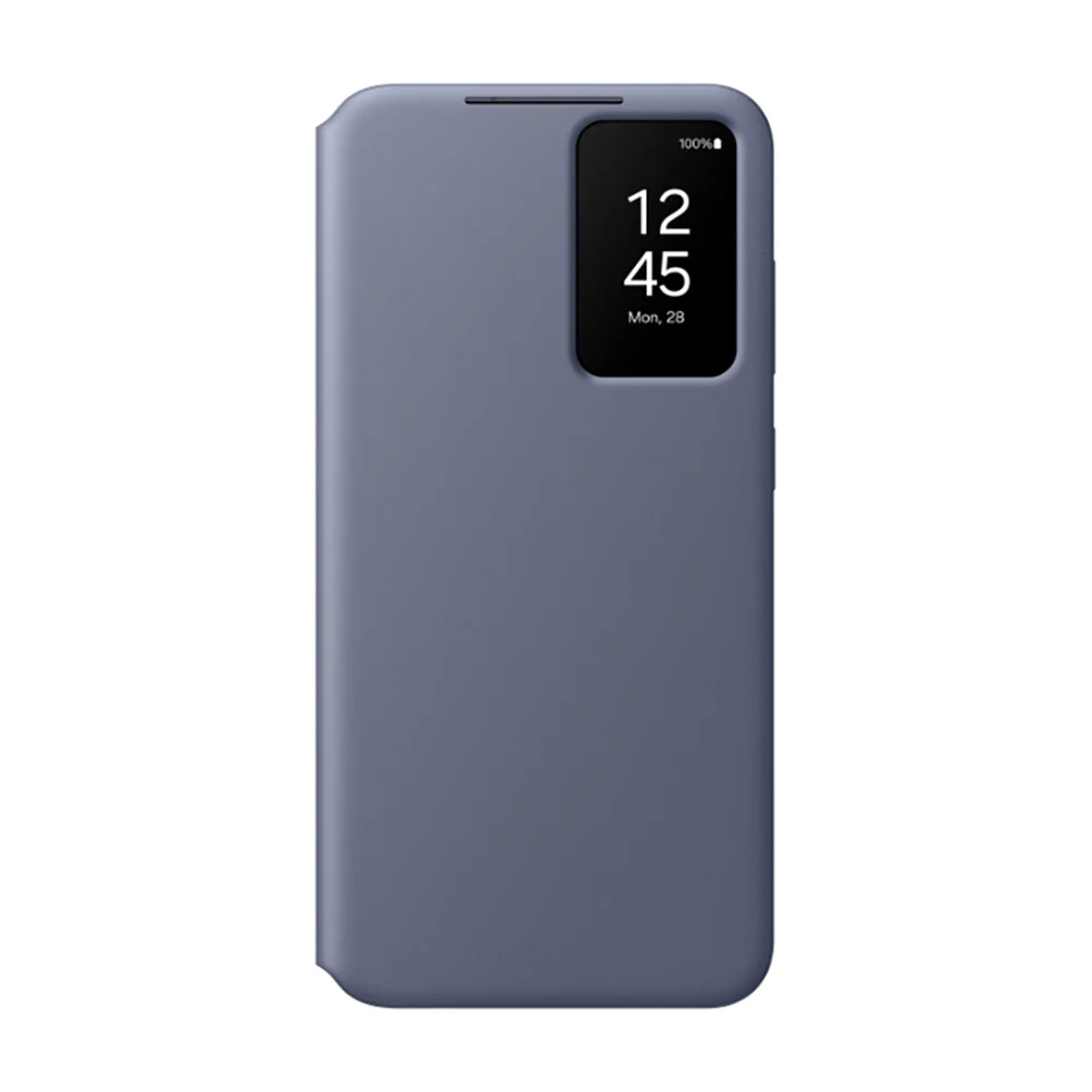 Smart View Wallet Case for Samsung Galaxy S24 Plus Violet - Image 2