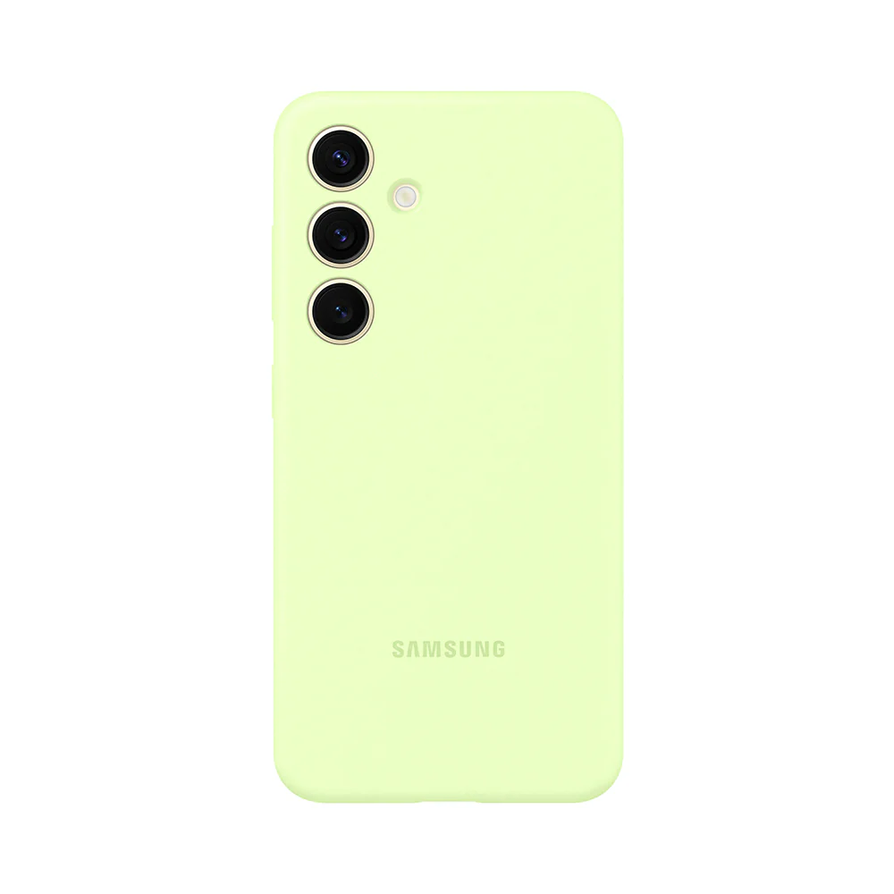 Silicone Case Cover for Samsung Galaxy S24 Lime
