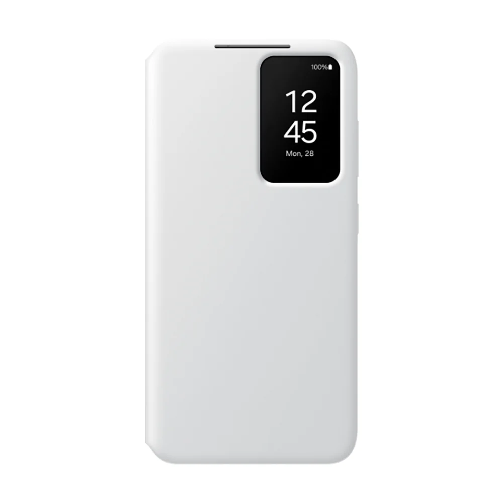 Smart View Wallet Case for Samsung Galaxy S24 White - Image 2