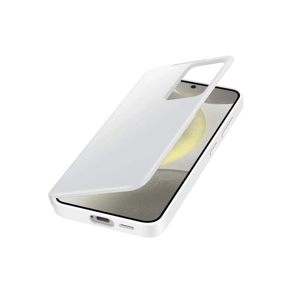 Smart View Wallet Case for Samsung Galaxy S24 White - Image 4