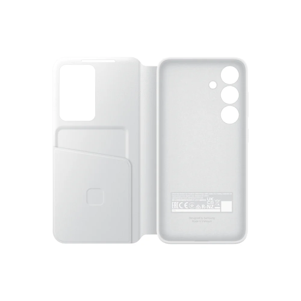 Smart View Wallet Case for Samsung Galaxy S24 White - Image 5