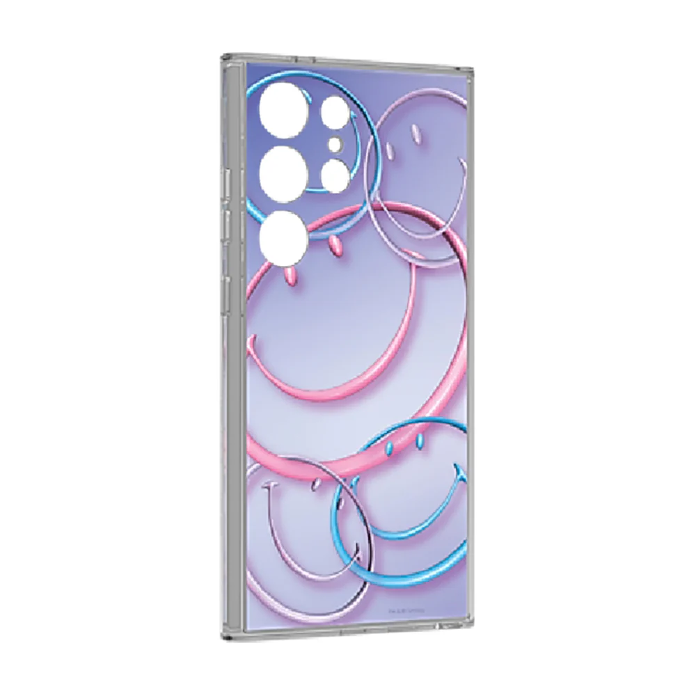 Samsung Smiley Flipsuit Card for Galaxy S24 Ultra Purple - Image 5