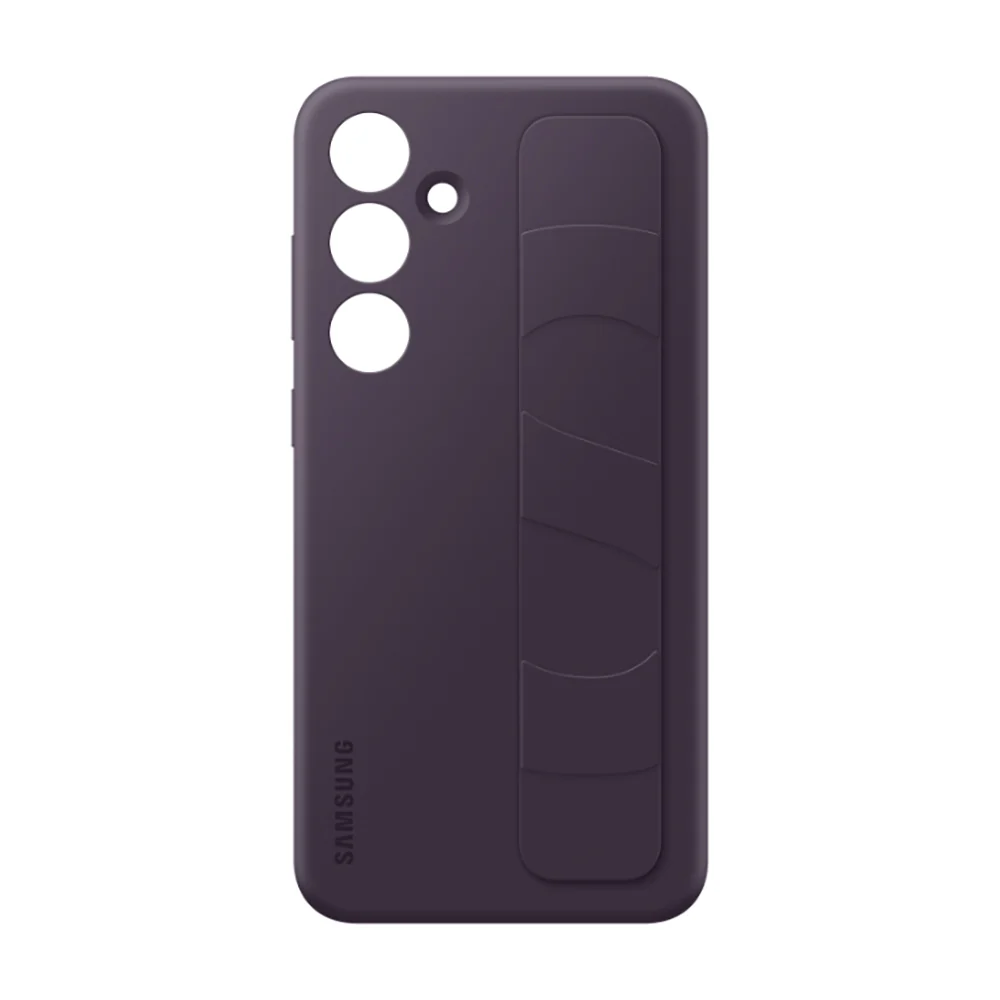 Standing Grip Case Cover for Samsung Galaxy S24 Plus Dark Violet - Image 5