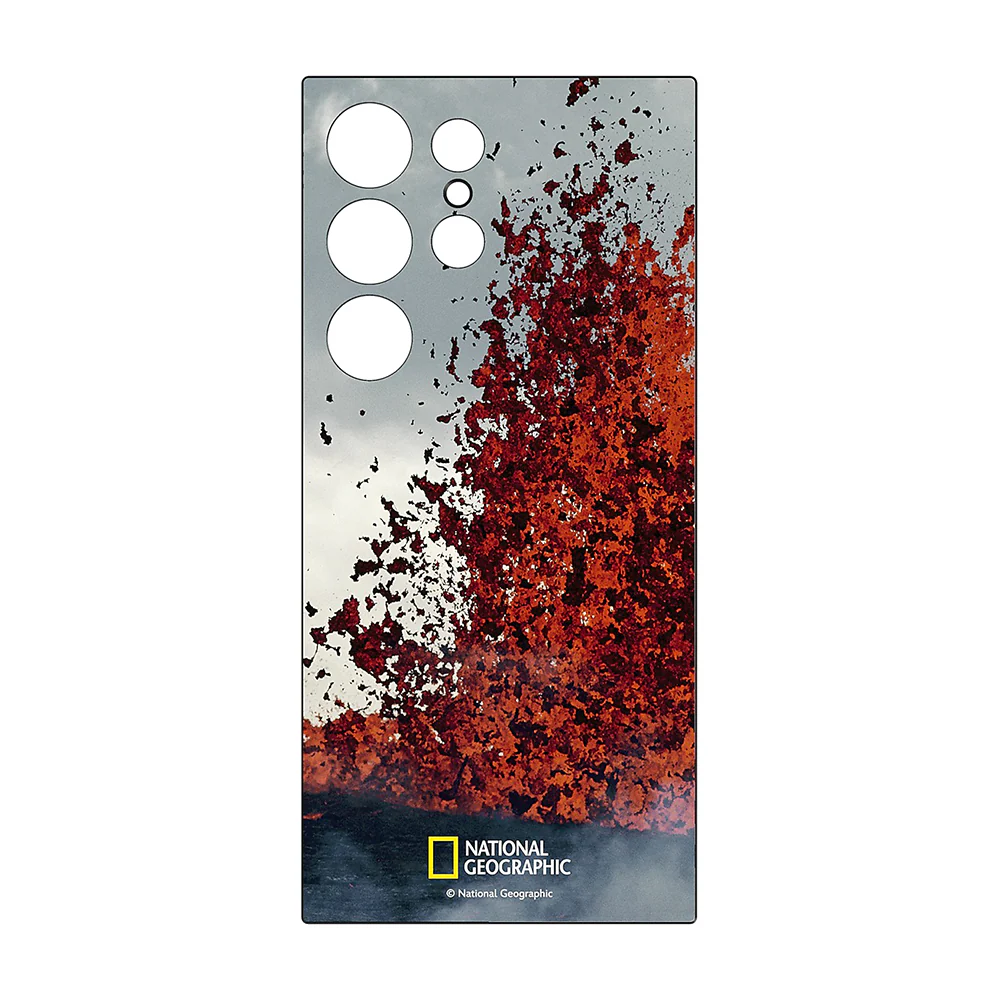 Samsung National Geographic Lava Flipsuit Case Insert for Galaxy S24 Ultra Red