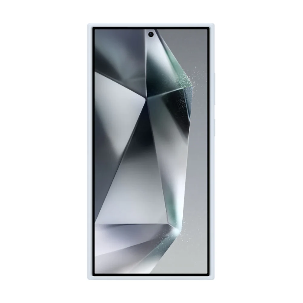 Standing Grip Case Cover for Samsung Galaxy S24 Ultra Light Blue - Image 2