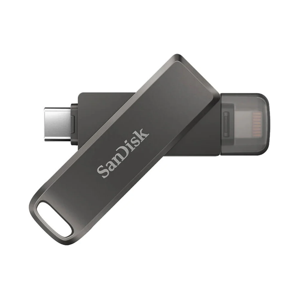 Sandisk iXpand Luxe USB-C/Lightning  Flash Drive 128GB Black - Image 4