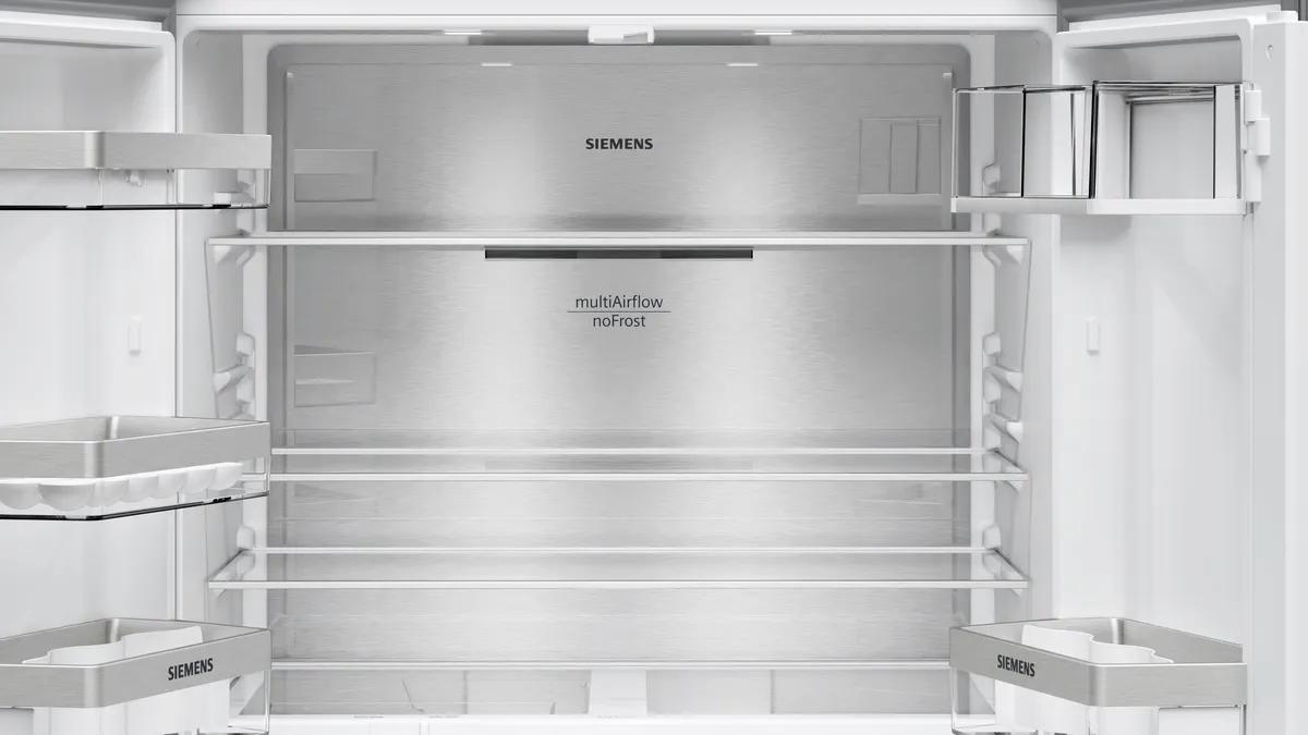 Siemens Home Connect French Door Bottom Freezer Refrigerator, 605 L, Black, KF96NAXEAG - Image 4