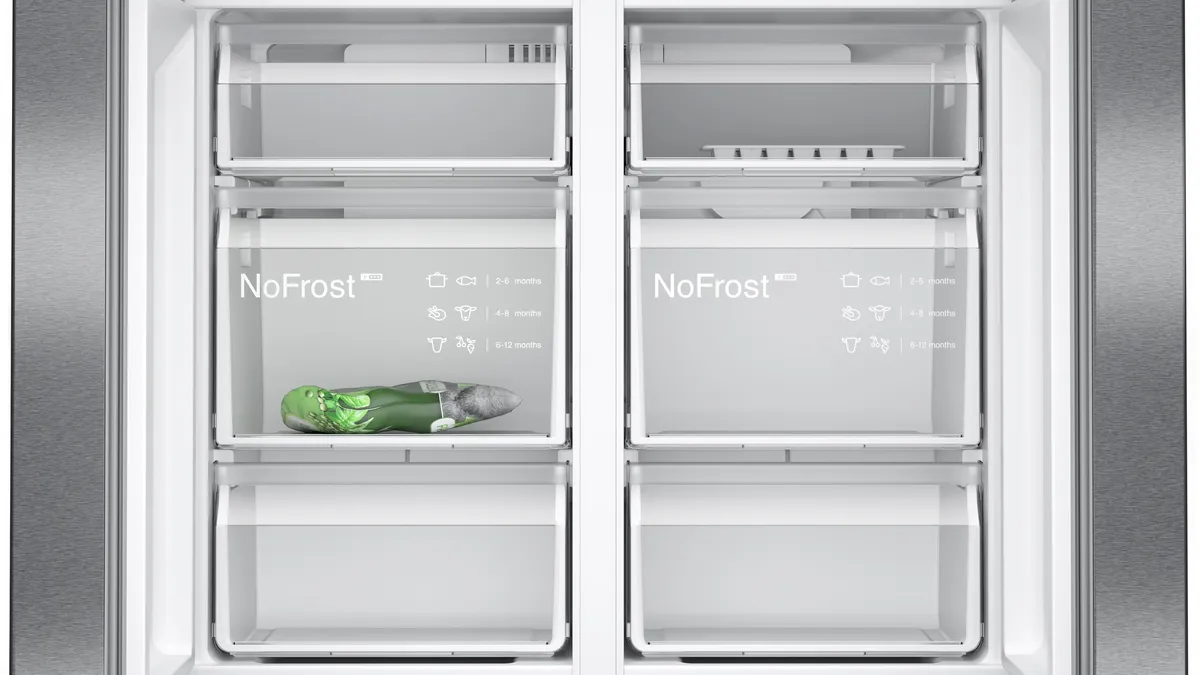 Siemens Home Connect French Door Bottom Freezer Refrigerator, 605 L, Black, KF96NAXEAG - Image 5